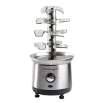 Nostalgia 3-Tier Stainless Steel Cascading Fondue Fountain with Auger-Style Flow thumbnail 1