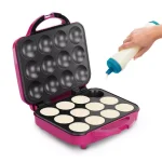 HOLSTEIN HOUSEWARES Holstein 1200W Magenta Non-Stick 12-Piece Cupcake Maker thumbnail 4