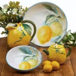 Certified International Citron 72 oz. 3-D Lemon Ceramic Pitcher thumbnail 2