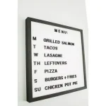 Petal Lane Home Letterlove Magnetic Memo Board with 150 Black Magnetic Letters and Ebony Frame thumbnail 2