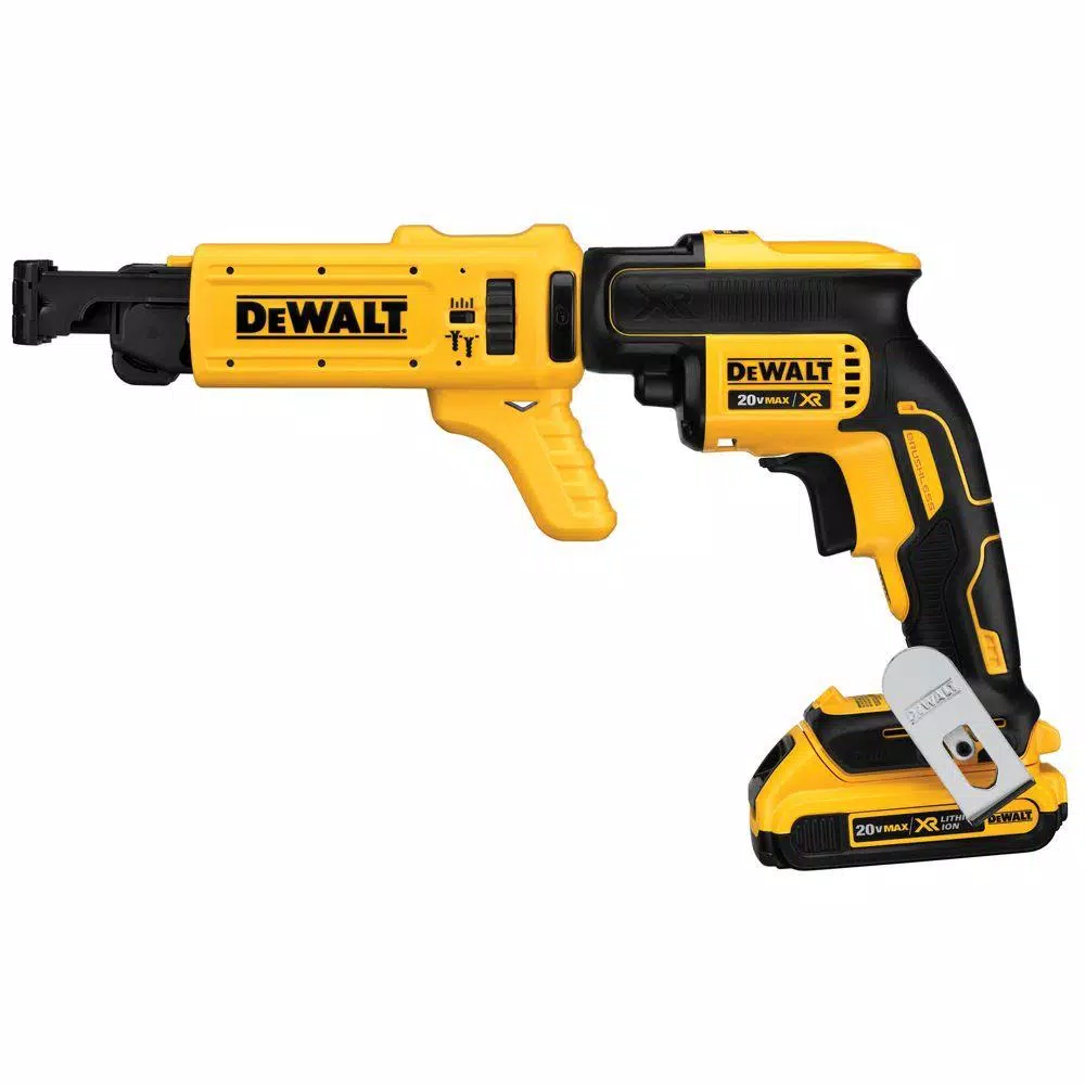 DEWALT 20V MAX Lithium-Ion Cordless Screw Gun with Bonus Collated Screw Attachment