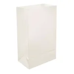 LUMABASE Luminaria White Plastic Walkway Bags, 3.5 in. x 10 in., 100-Pack thumbnail 1