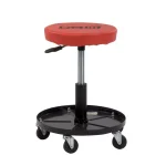 Pro-Lift Red Pneumatic Mechanic Creeper Chair with Tool Tray and 5 Swivel Casters thumbnail 1