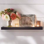 3R Studios Multi-Colored Glass and Wood Votive Candle Holder Tray Set thumbnail 6