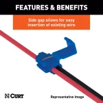 CURT Snap Lock Tap Connectors, 12-10 Gauge Wire, 100-Pack thumbnail 7