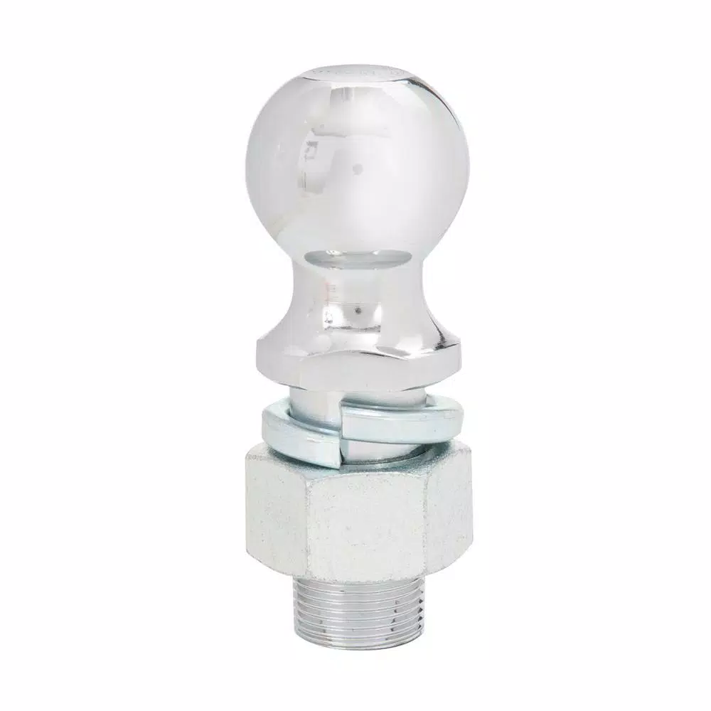 TowSmart 2 in. Chrome Hitch Ball, 10,000 lb. Capacity, 1-1/4 in. Shank Diameter