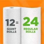 HDX 2-Ply Paper Towels, Ultra Absorbent, Adjust-A-Size, 12 Rolls thumbnail 4