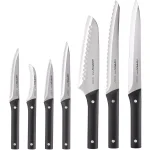 Hampton Forge 13-Piece Kitchen Knife Set with Stainless Steel Blades and Wood Block thumbnail 2