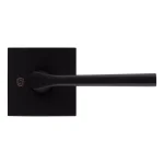 Kwikset Lisbon Square Matte Black Interior Passage Door Lever thumbnail 7