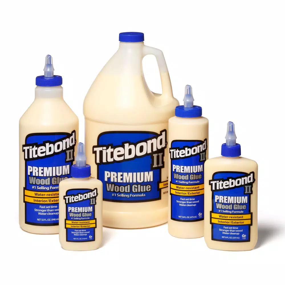 Titebond II Premium Wood Glue, Water-Resistant, 1 Gallon (2-Pack)