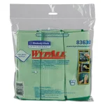 Wypall Microfiber Cleaning Cloths, Reusable & Absorbent, Green, 15.75 x 15.75 in, 24 Count thumbnail 1