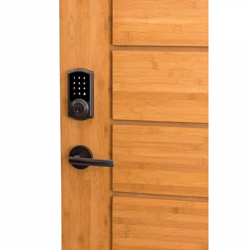 Kwikset SmartCode 916 Z-Wave Smart Deadbolt with SmartKey Security, Satin Nickel