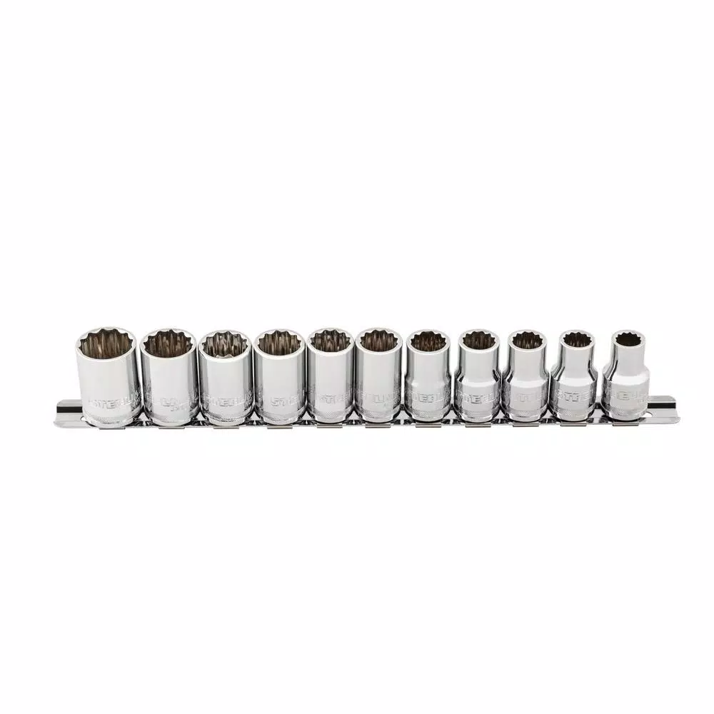 Steelman 11-Piece 1/2 in. Drive 12-Point Metric Socket Set