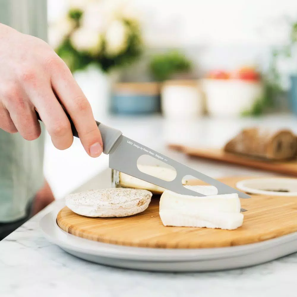 BergHOFF Leo 5 in. Grey Cheese Knife with Non-Stick Stainless Steel Blade
