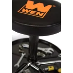 WEN 300 lb. Capacity Pneumatic Rolling Mechanic Stool with Tool Tray thumbnail 4
