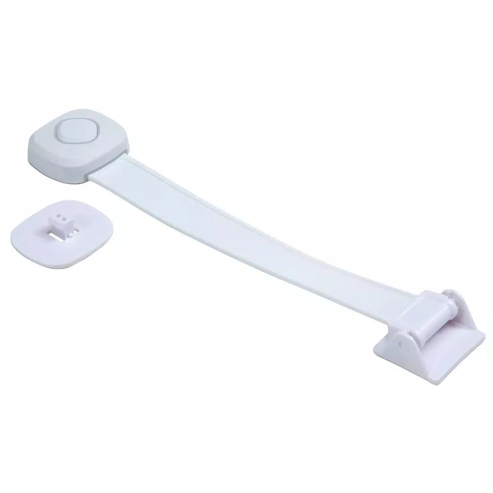 Safety 1st OutSmart Toilet Lock, Child Safety Decoy Button Design, White