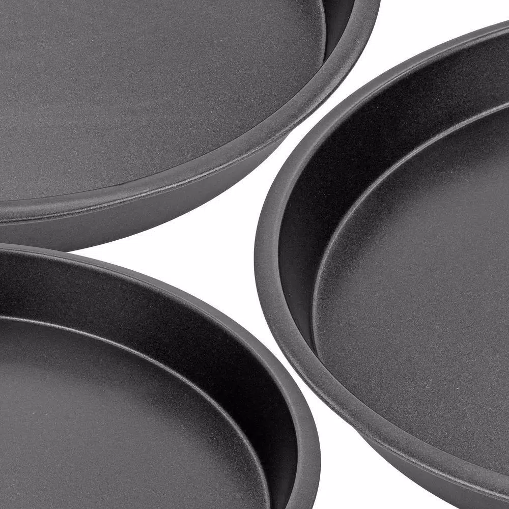 Southern Homewares 3-Piece Non-Stick Round Baking Pan Set, 8 in., 9 in., and 10 in.