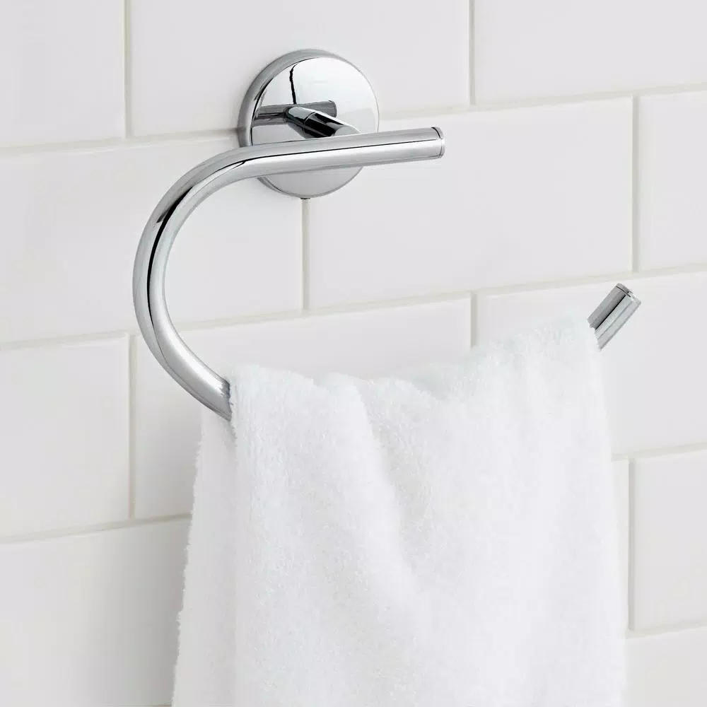 Glacier Bay Dorset Chrome Hand Towel Ring