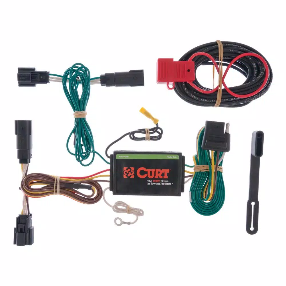 CURT Custom Vehicle-Trailer Wiring Harness for Ford Edge, 4-Way Flat Output T-Connector