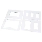 POWERTEC 71105 Butterfly Inlay Template 4-Piece Set, Hardened Acrylic thumbnail 1