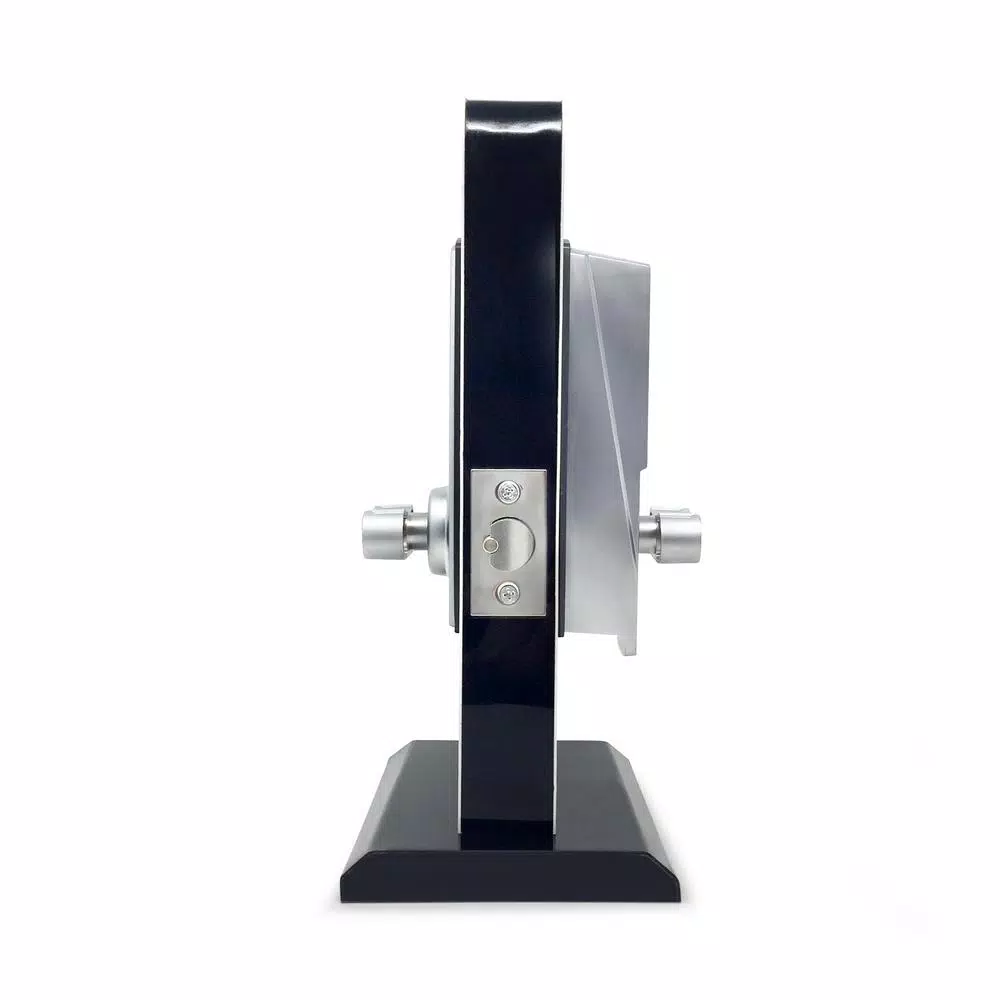 Premier Lock Grip Tight Tools Satin Chrome Mechanical Push-Button Keyless Entry Lock with Holdback