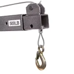 Stark 1100 lbs. Capacity Pickup Truck Hitch Mounted Crane with Hydraulic Lift and Hand Winch thumbnail 4