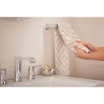 MOEN Genta 4-Piece Chrome Bath Hardware Set - Towel Bar, Hand Towel Bar, Robe Hook & Toilet Paper Holder thumbnail 10