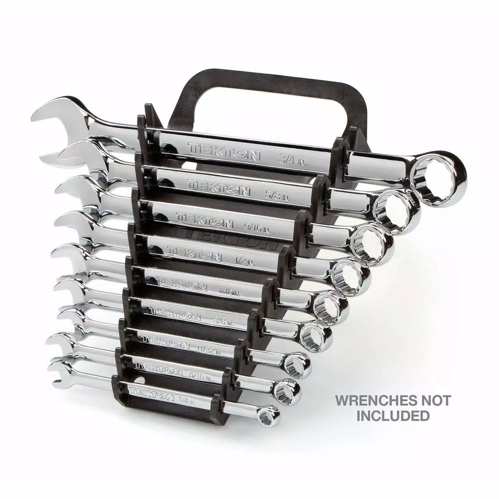 TEKTON 5 in. 9-Tool Store-and-Go Wrench Rack Keeper, Black