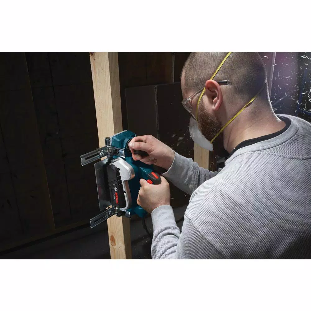 Bosch 6.5 Amp 3-1/4 in. Corded Planer Kit with Woodrazor Tungsten Carbide Blades (2-Pack)