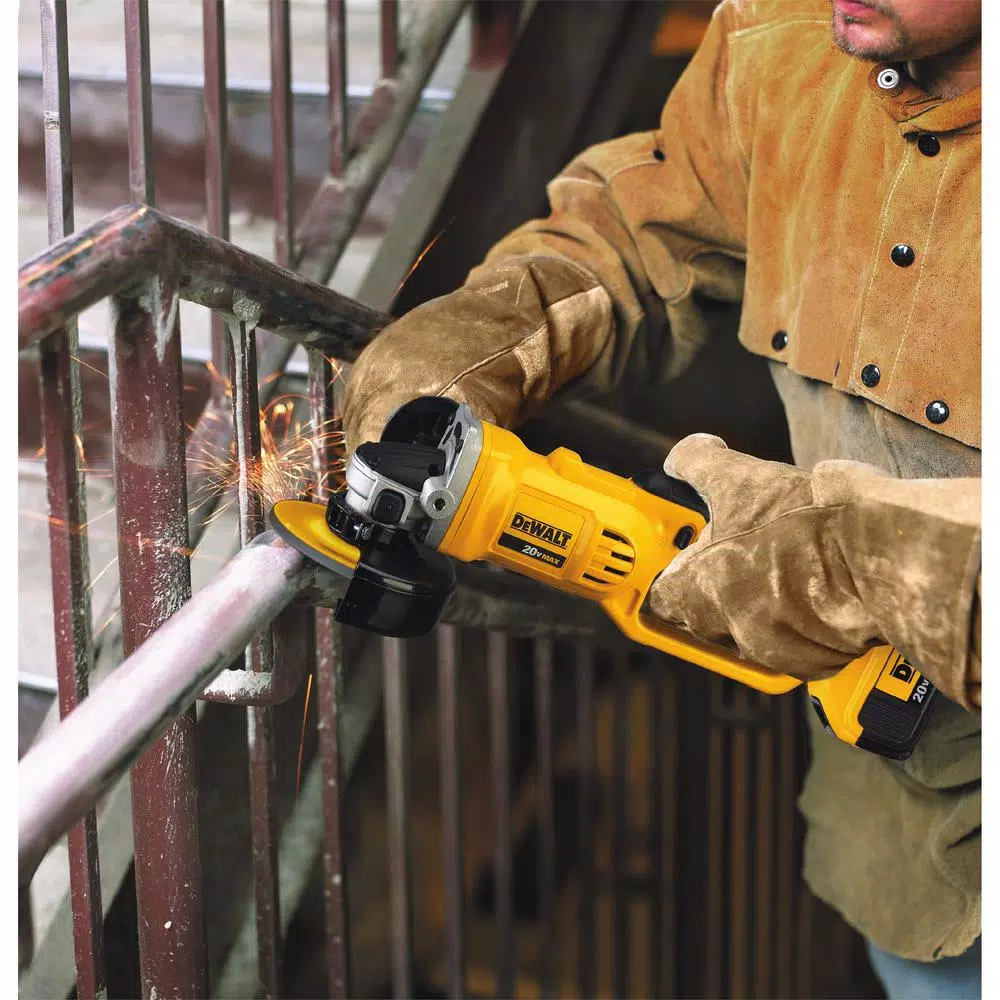 DEWALT 20V MAX Cordless Angle Grinder Kit with 5.0 Ah Battery and Charger, 4.5 in. to 5 in.
