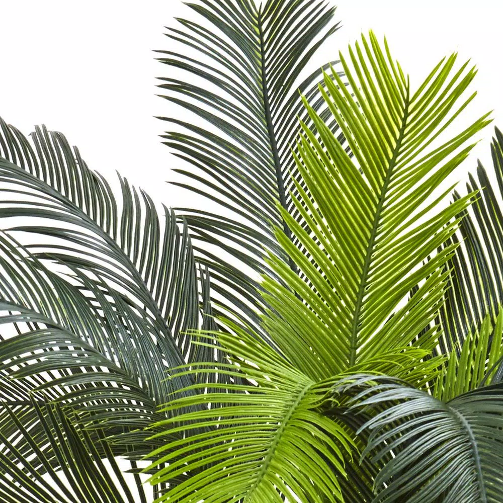 Nearly Natural 3 ft. Artificial Cycas Tree, UV Resistant Indoor/Outdoor Silk Plant with Planter