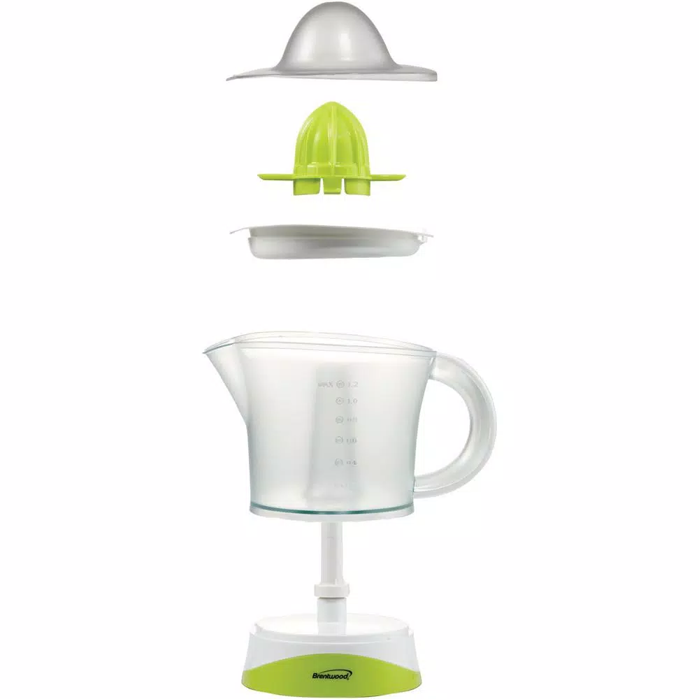 Brentwood 40 oz. Electric Citrus Juicer, Green Modern Style