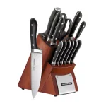 Tramontina Gourmet 14-Piece Forged German Steel Knife Set with Hardwood Block thumbnail 1