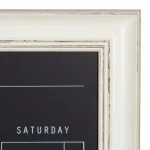 DesignOvation Macon Monthly Chalkboard Magnetic Calendar Wall Organizer with Decorative Frame thumbnail 3