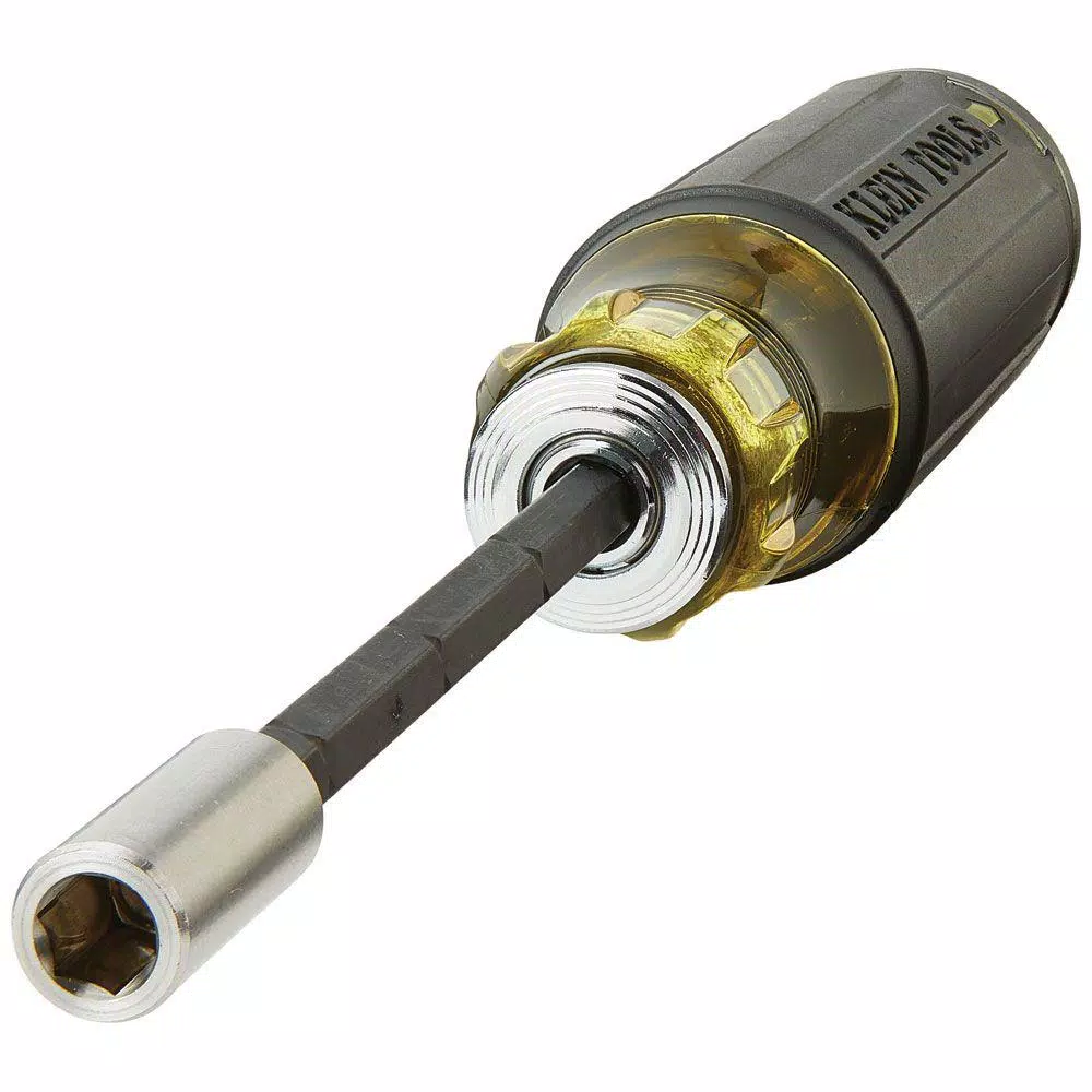 Klein Tools 14-in-1 Multi-Bit Adjustable Length Screwdriver with Impact Rated Blade