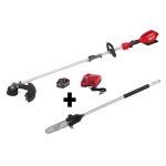 Milwaukee M18 FUEL 18V Brushless Cordless String Trimmer Kit with 10 in. Pole Saw Attachment thumbnail 1