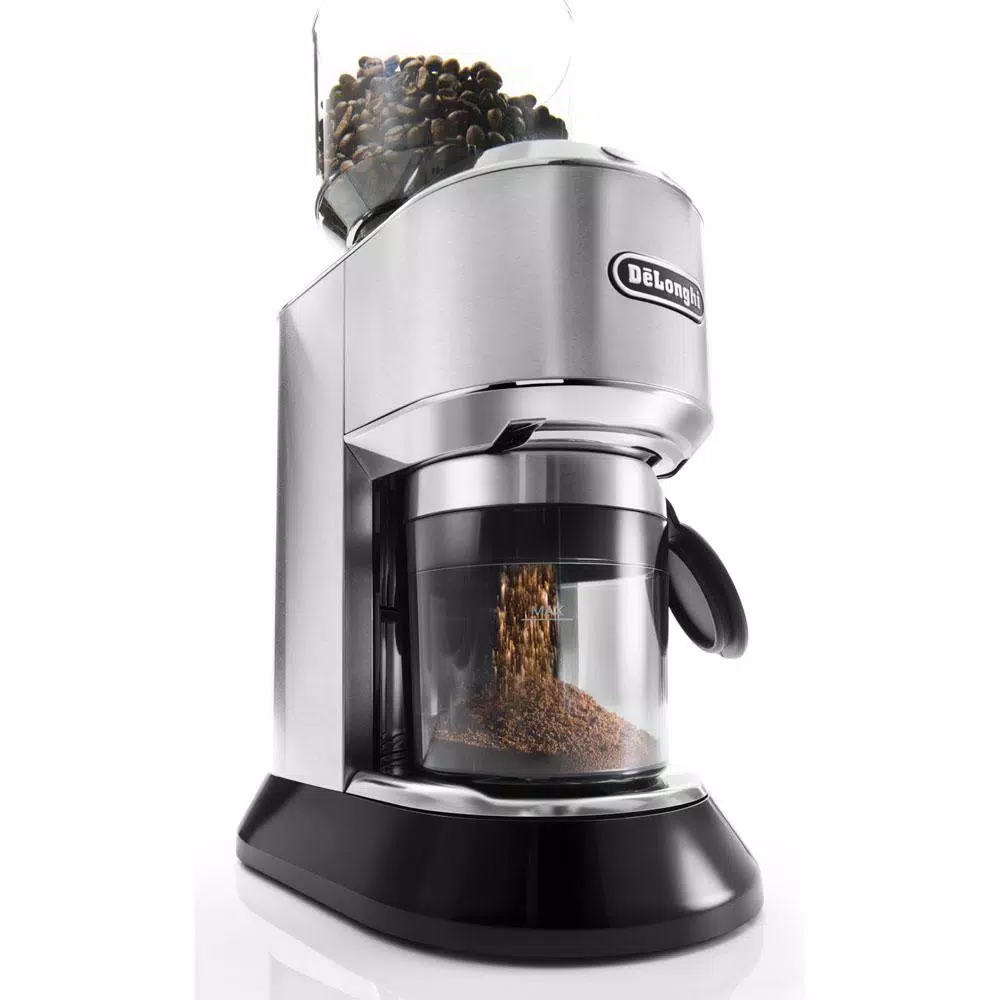 DeLonghi De'Longhi Dedica Stainless Steel Digital Conical Burr Coffee Grinder with 18 Settings