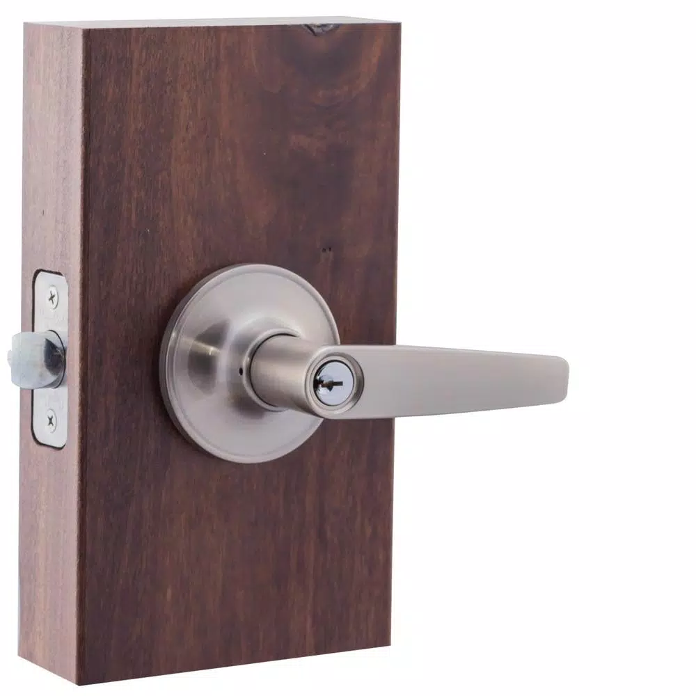 Copper Creek Daley Satin Stainless Keyed Entry Door Lever