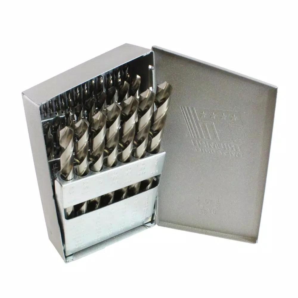 Triumph Twist Drill 29-Piece High Speed Steel Twist Drill Bit Set, Bright Finish, 1/16 in. to 1/2 in.