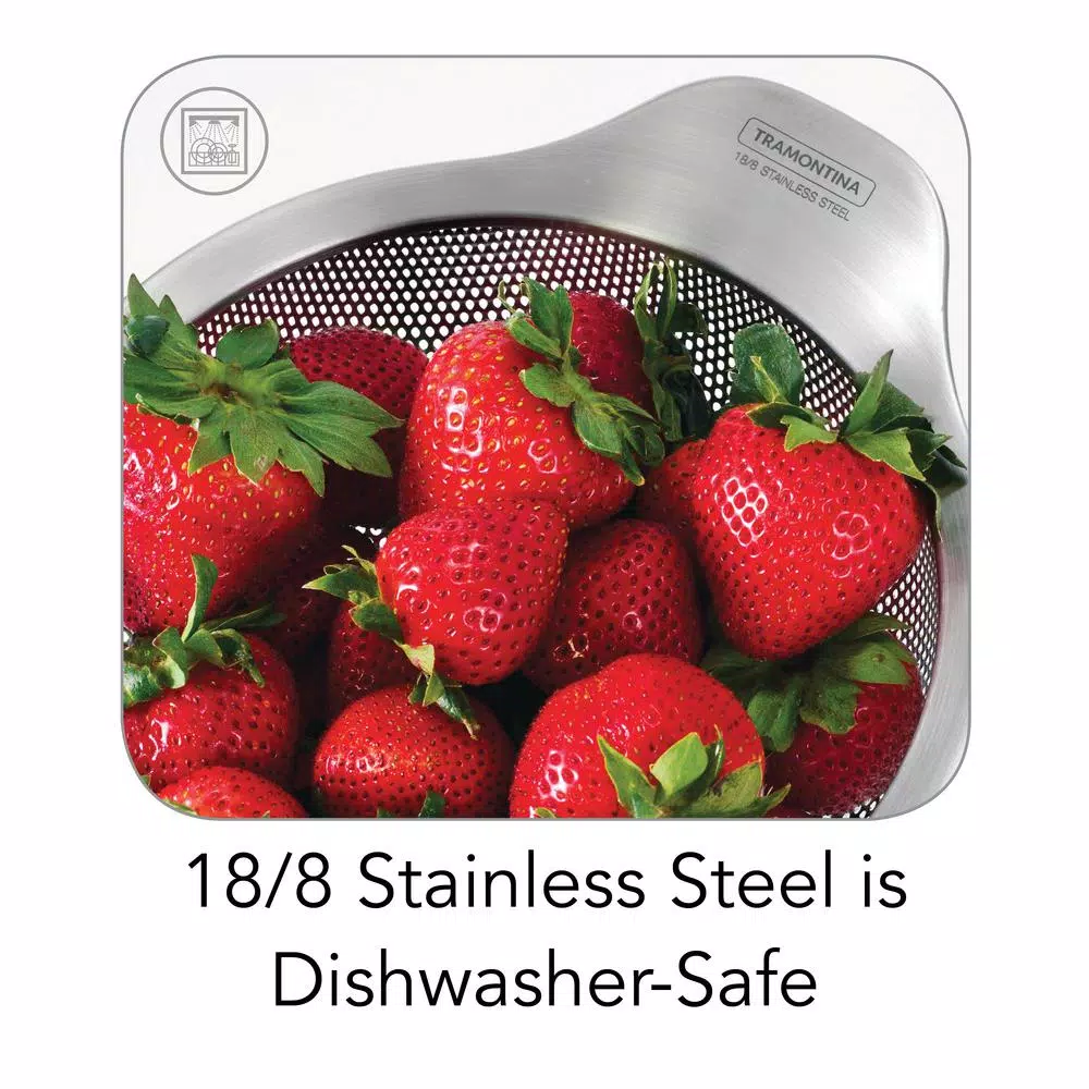 Tramontinas Gourmet 18/8 Stainless Steel Colander Set, 3-Piece