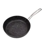 MasterPan Granite Ultra 11 in. Cast Aluminum Nonstick Ceramic Frying Pan, Black Marble thumbnail 1