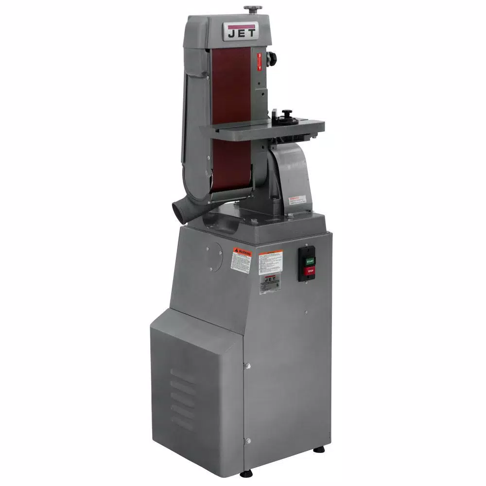 JET J-4300A 1.5 HP 6 in. x 48 in. Industrial Horizontal/Vertical Belt Sander with Closed Stand