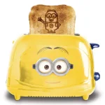 Uncanny Brands Minions Dave 2-Slice Yellow Toaster with Character Image Toasting thumbnail 5