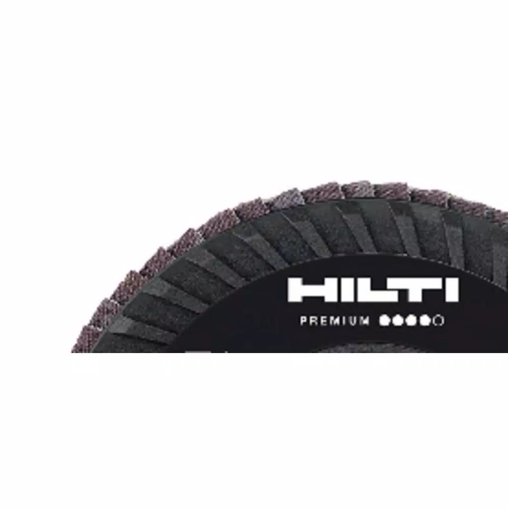 Hilti 5 in. Type 27 Flap Disc SP Premium 36-40 Grit 5/8-11 in. Arbor (10-Pack)