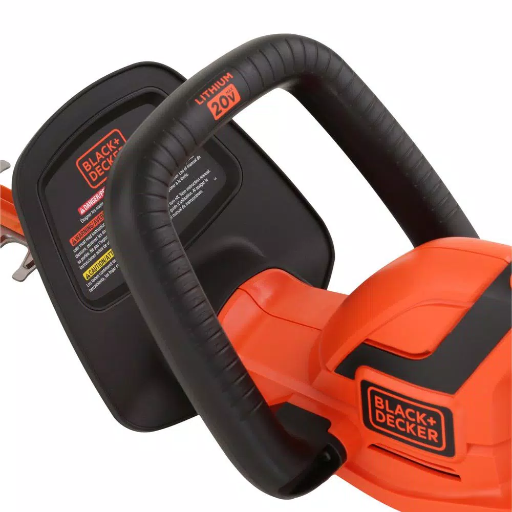 BLACK+DECKER 22 in. 20V MAX Lithium-Ion Cordless Hedge Trimmer, Tool Only (LHT2220B)