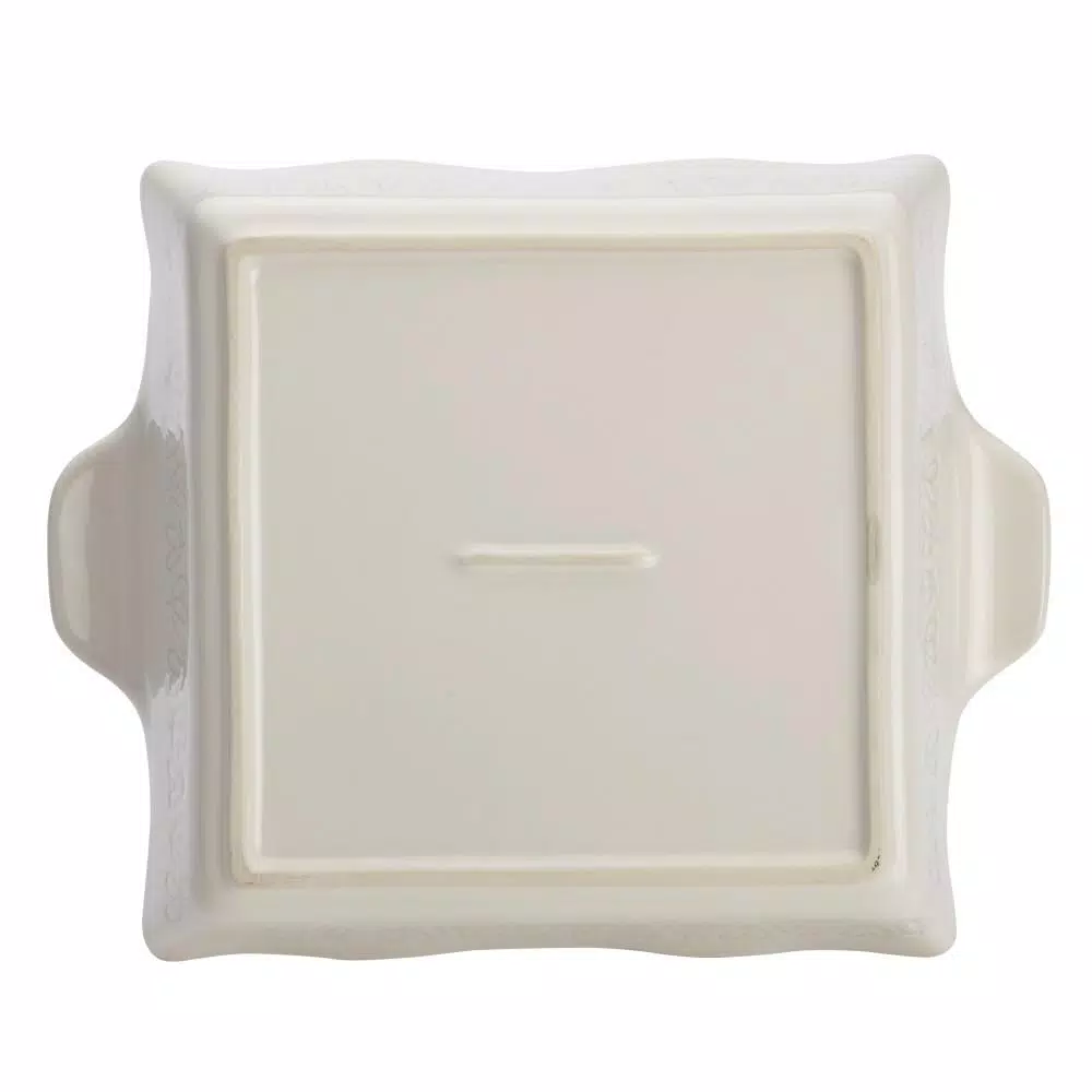 Ayesha Curry Home Collection 8 in. Square Ceramic Baker, French Vanilla