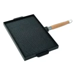 MasterPan Innovative Series 15 in. Cast Aluminum Nonstick Grill and Griddle Pan, Black thumbnail 1