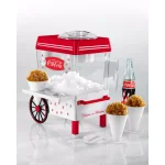 Nostalgia Coca-Cola Red Snow Cone Machine with Reusable Cones and Ice Scoop, 160 oz. Capacity thumbnail 2