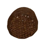 Household Essentials Wicker Water Hyacinth Rimmed Basket Set of 2, Rustic Decorative Storage Baskets and Planters thumbnail 3