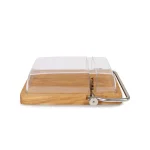 Boska Petit Paris Oak Cheese Board with Integrated Cutting Wire and Protective Dome thumbnail 3